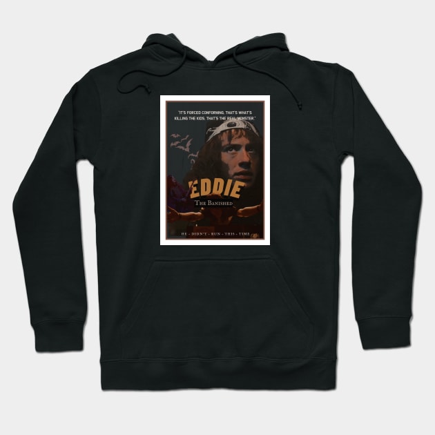 Eddie Munson Vintage Poster Hoodie by TheArtsthete